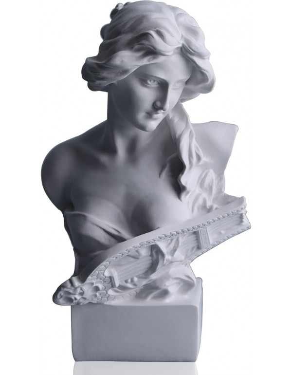 6" H Greek Mythology Bust Statue Decor,Artemis Statues Roman Goddess Figurines,Used for Sketch Practice Aesthetics Statues and Sculptures and Indoor Filling Space for Living Room, Bedroom and Study