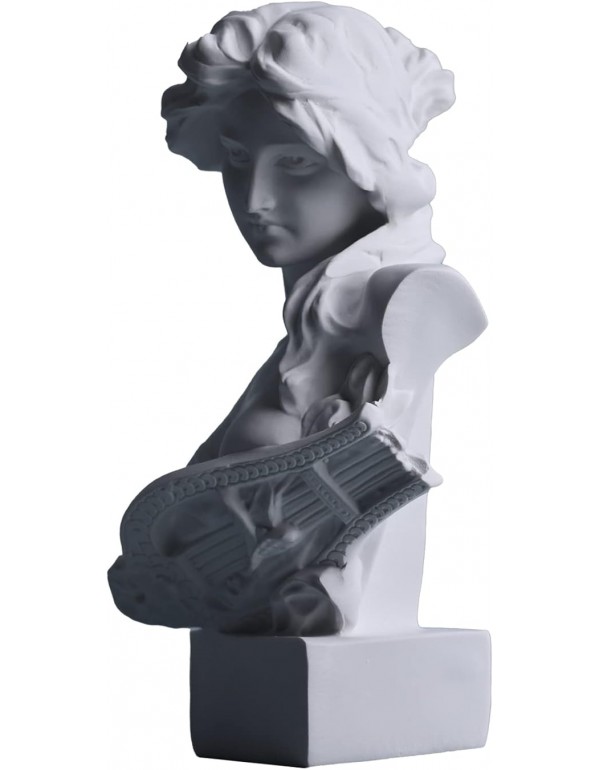 6" H Greek Mythology Bust Statue Decor,Artemis Statues Roman Goddess Figurines,Used for Sketch Practice Aesthetics Statues and Sculptures and Indoor Filling Space for Living Room, Bedroom and Study